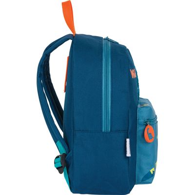 Petit Sac à dos Dino - 1 compartiment - marine et bleu - Oberthur