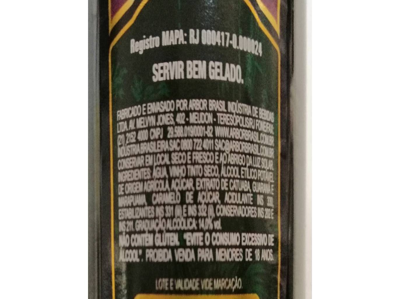 LICOR SELVAGEM CATUABA BRASIL 1L