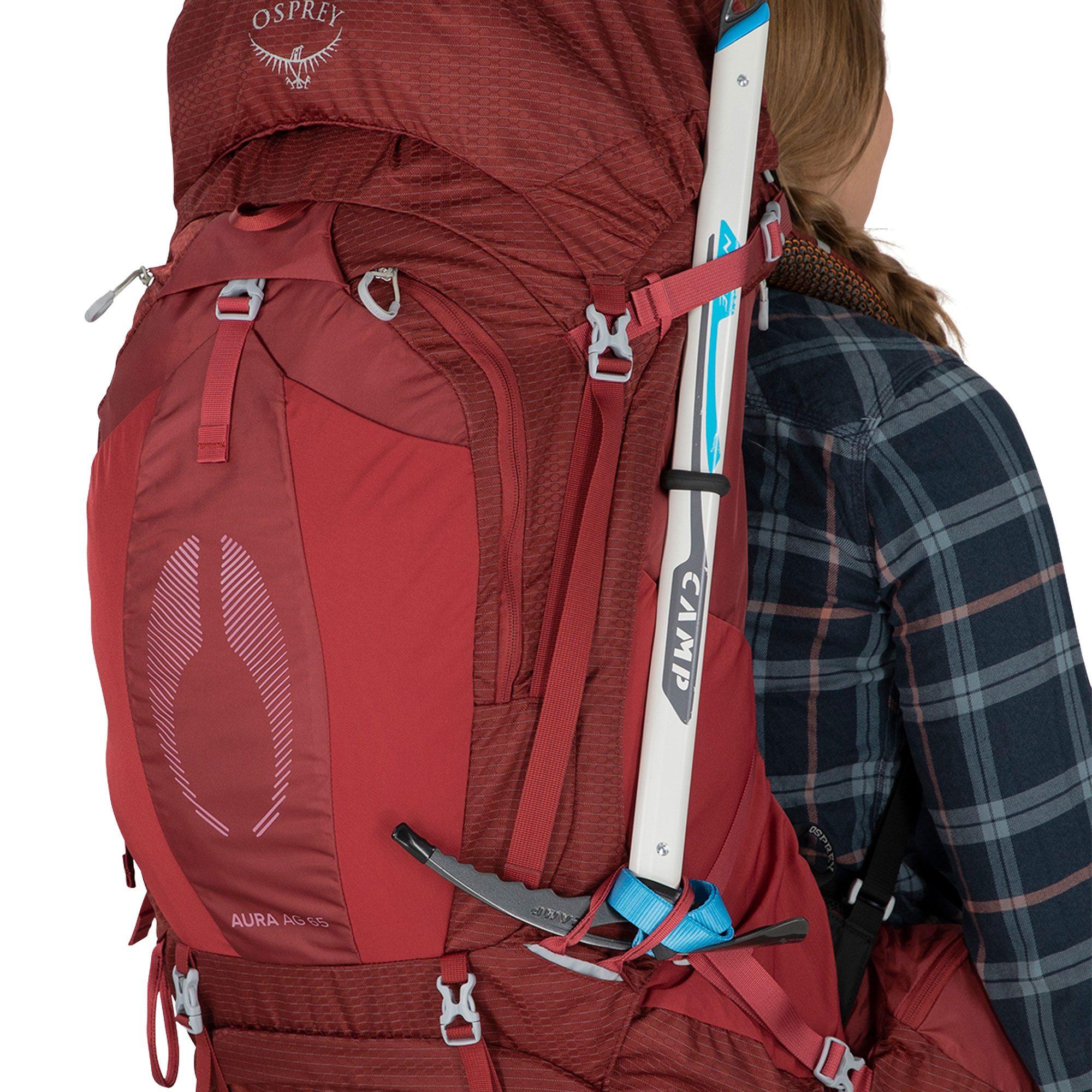 Osprey Aura AG 65l Trekkingrucksack Damen berry sorbet red