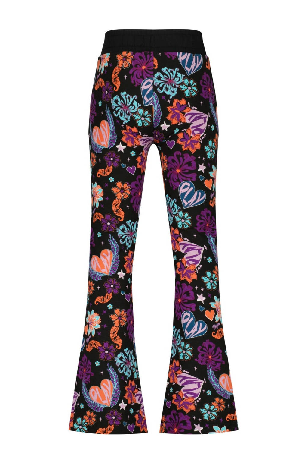 Vingino pyjama Weike met all over print zwart/paars/roze