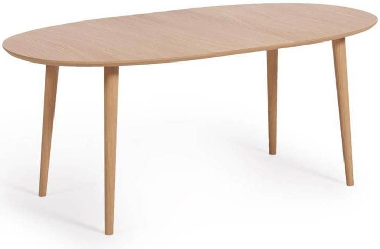 Kave Home - Oqui - Eettafel - Bruin - Uitschuifbaar - 140/220 x 90 cm