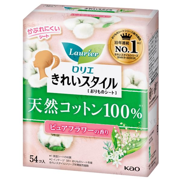 Kao - Laurier Kirei-stijl 100% natuurlijk katoen