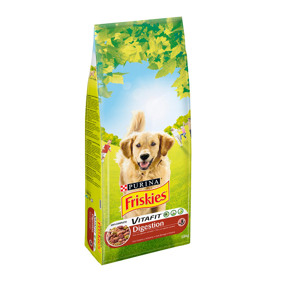 Ração para cães Friskies Digestion com Cordeiro e Chicória
