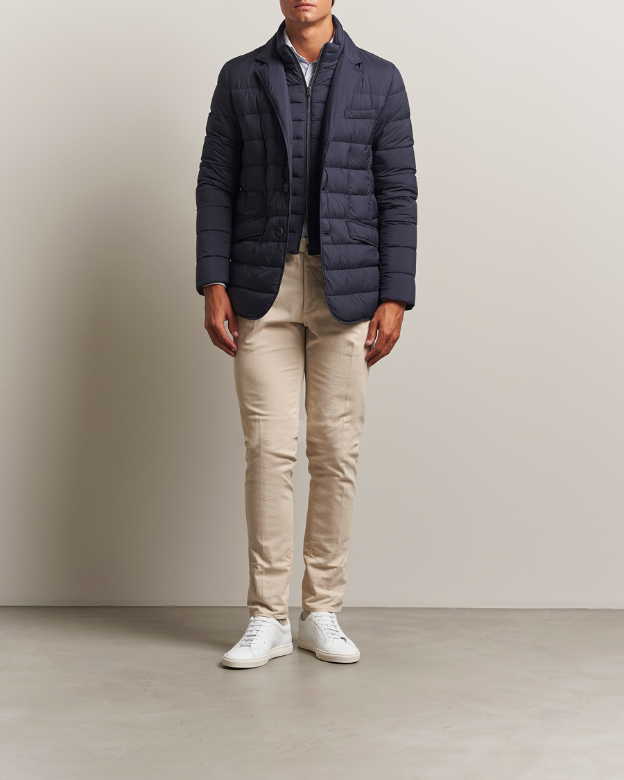 Herno Nylon Down Blazer Navy