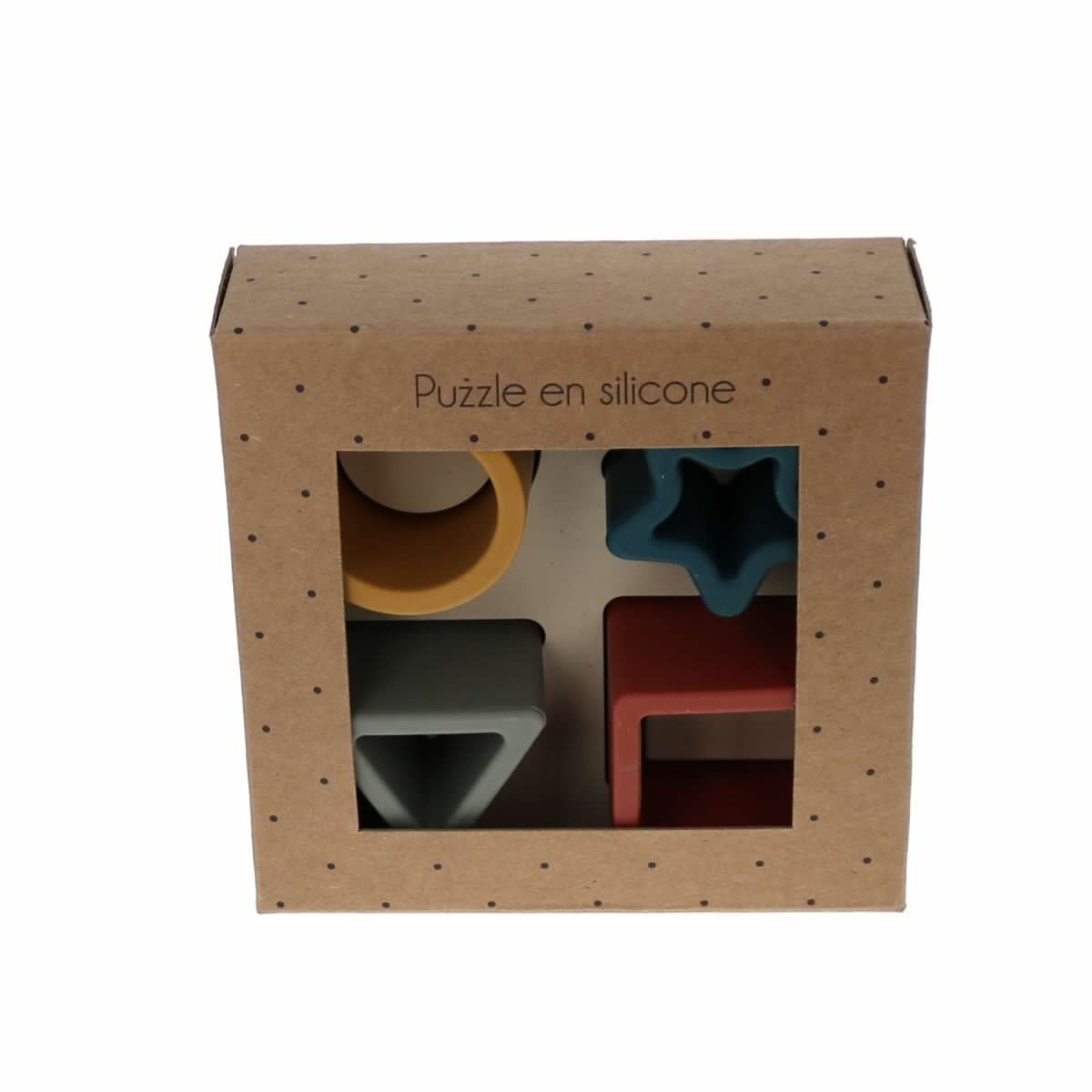 Puzzle en silicone formes géométriques Mercredi et Patati