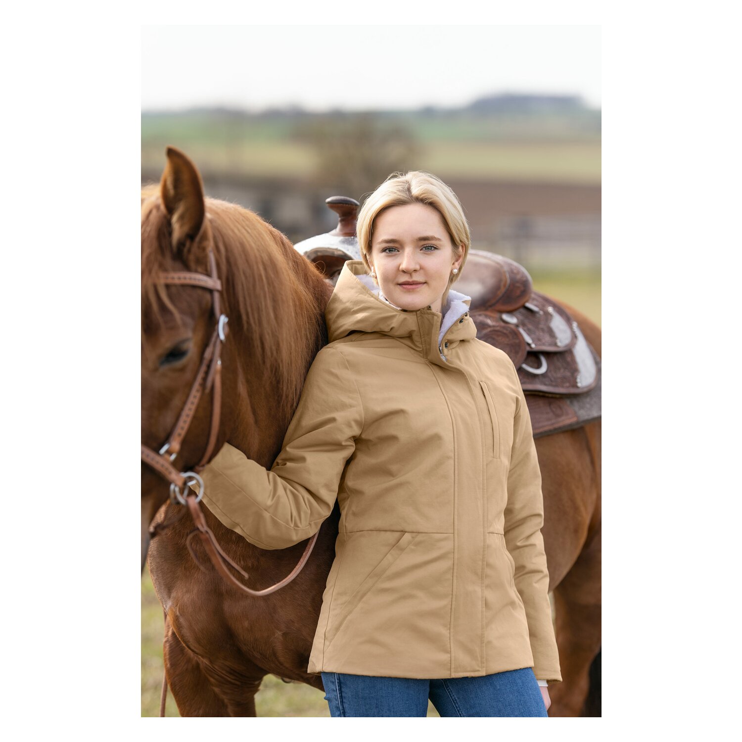Passion 4Q Canvas Jacke für Damen  - sand