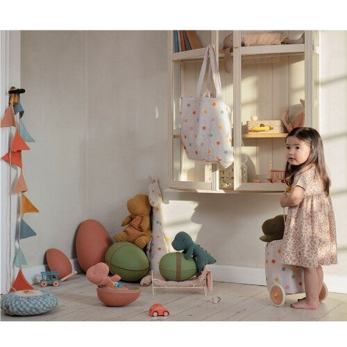 Maileg knuffeldino in ei small - dark petrol - 23 cm