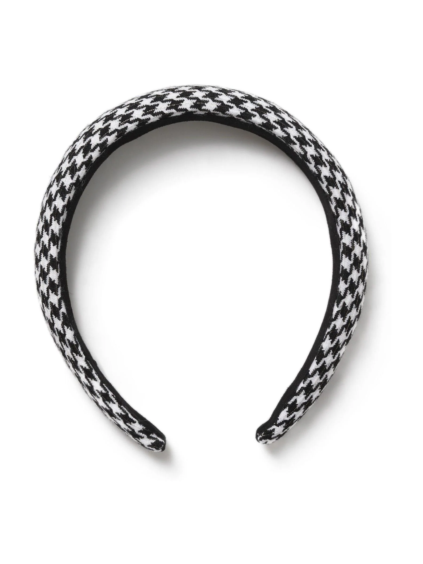 Aela Black/White Houndstooth Headband