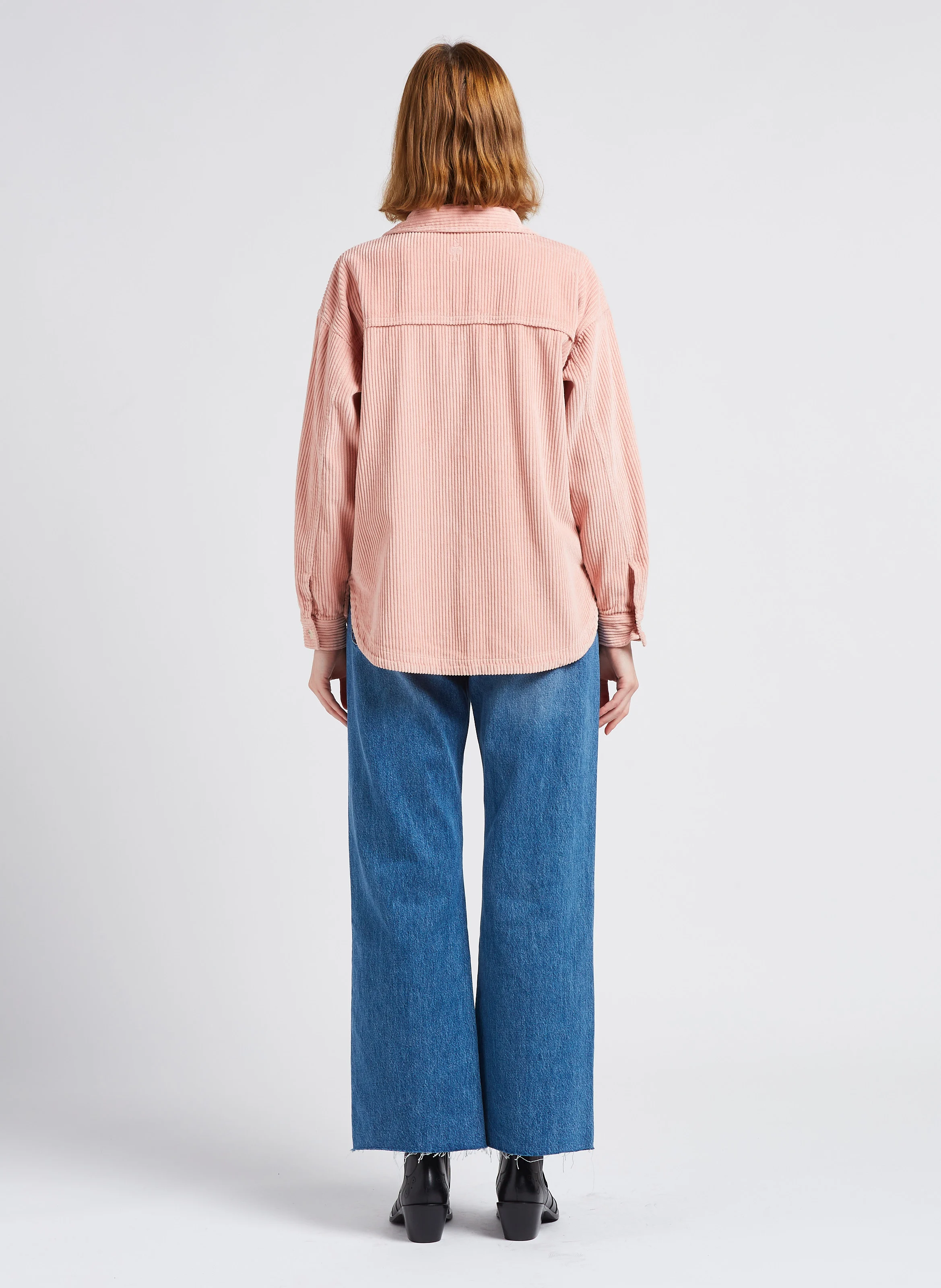 MOON - Jean bootcut en coton| Bleu