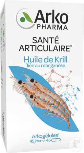 Arkogélules Huile De Krill Et Manganèse Confort Articulaire 45 Capsules