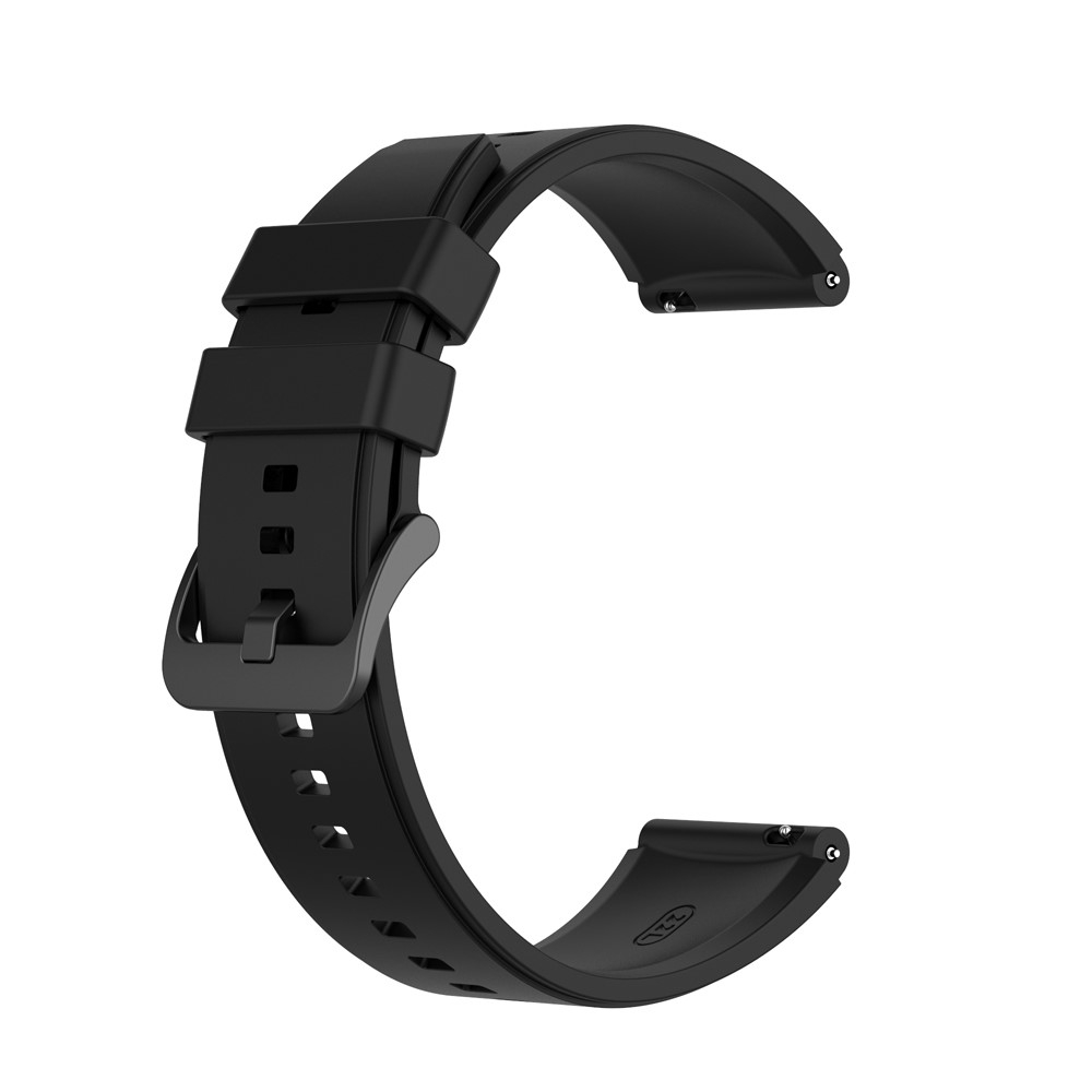 Huawei Watch GT (46mm) Ersatz Sport Silikon Armband Soft Touch (Gelenkumfang: 170-220mm) - Schwarz