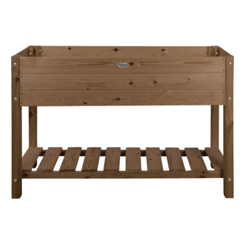 Verhoogde kweekbak bruin 118x40x78 cm