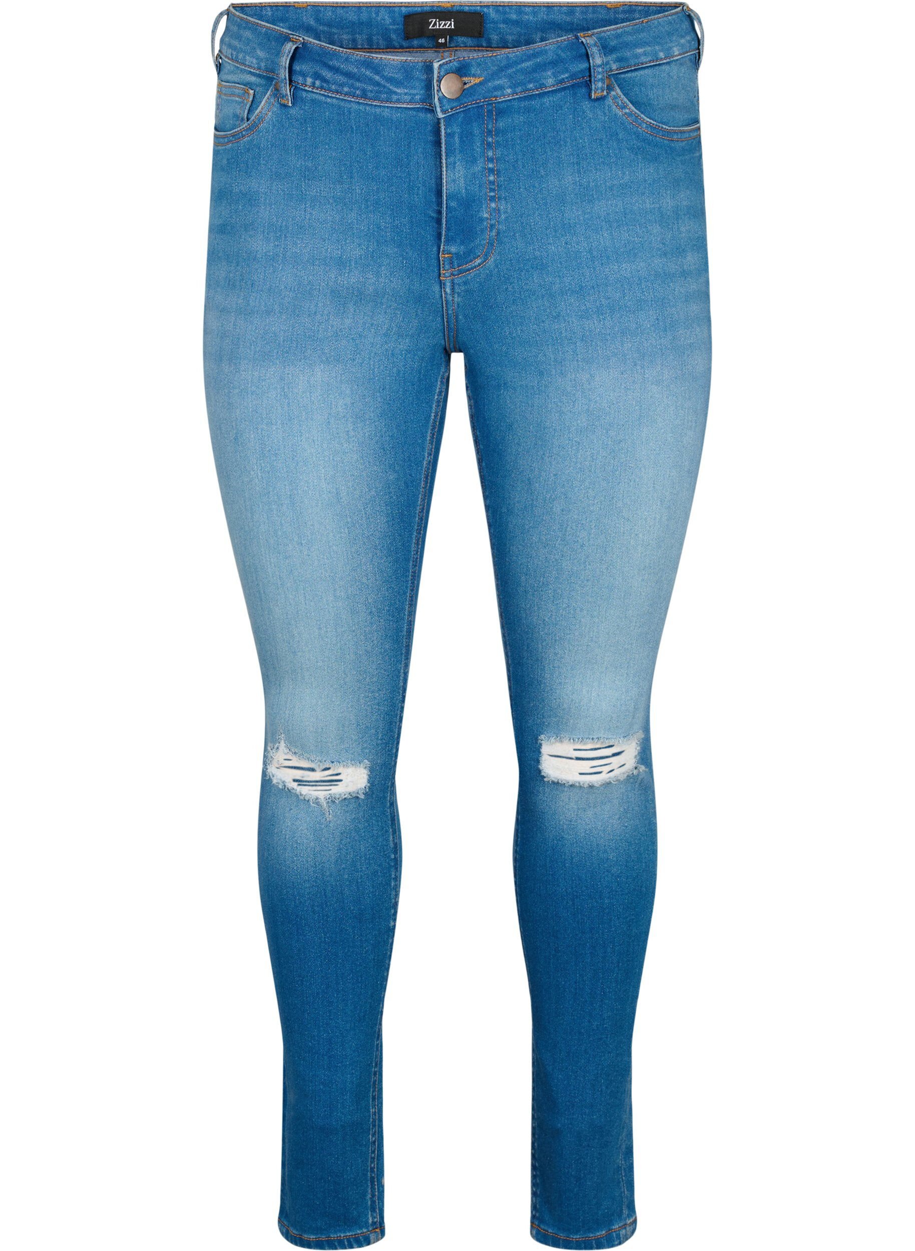 Super slim Sanna jeans med slid