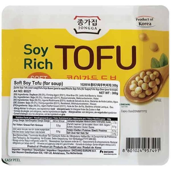 Jongga Sojarijke Tofu Voor Stoofpot 300g