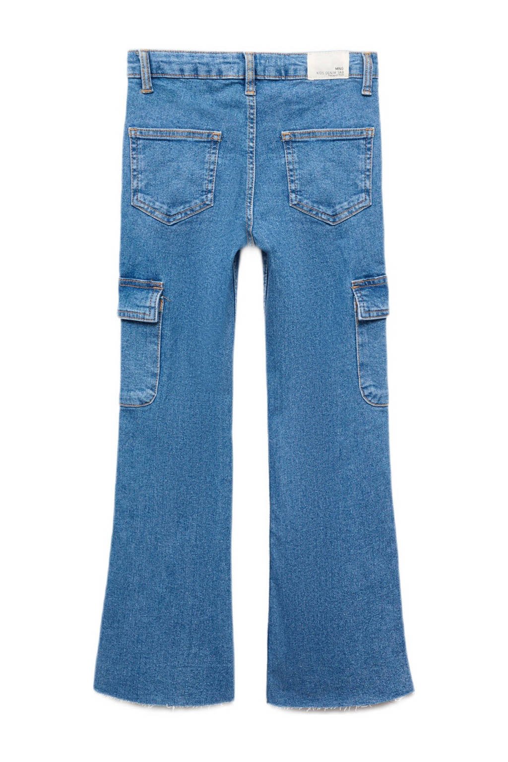 Mango Kids flared jeans medium blue denim
