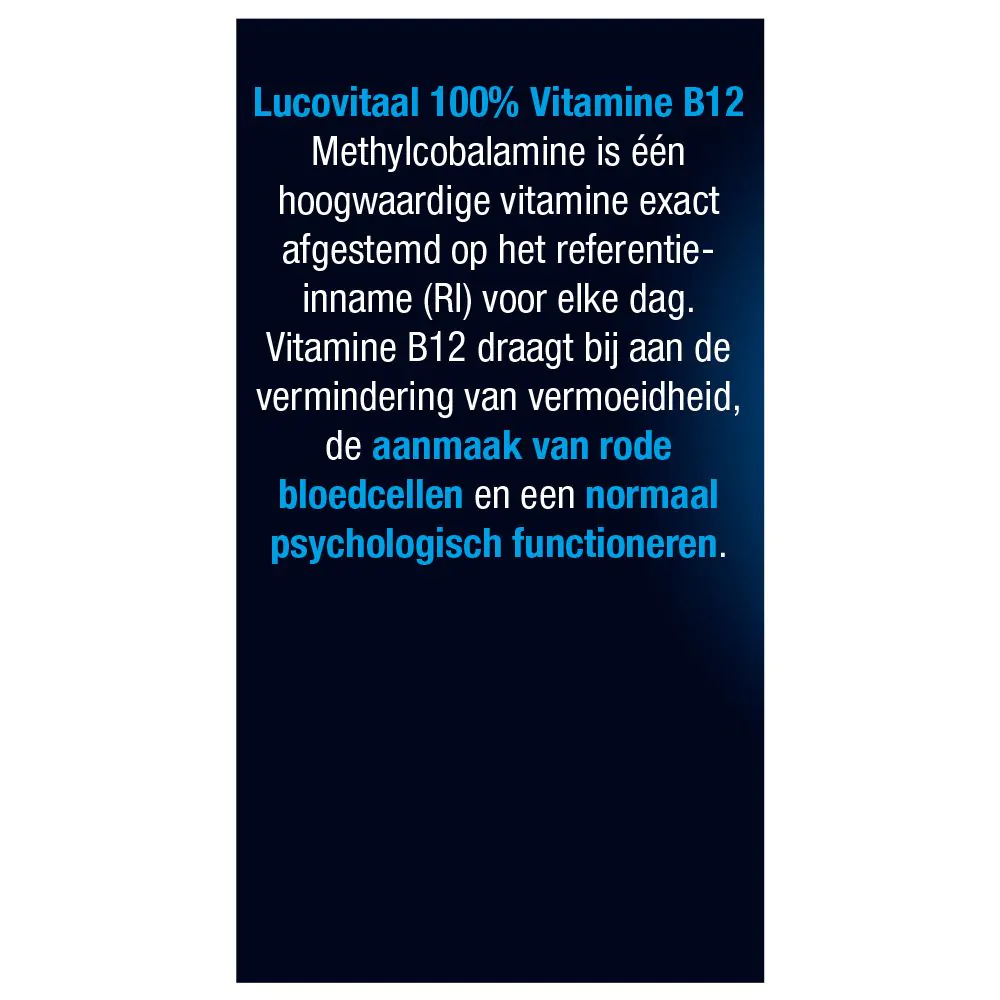 Vitamine B12 100% 60 tabletten