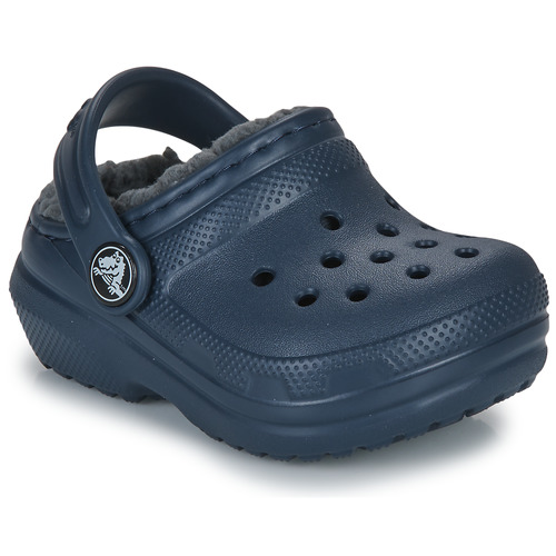 Crocs - CLASSIC LINED CLOG T - Marine / Gris