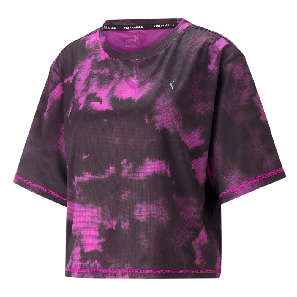 Puma T-shirt de Running Noir Femme Puma Crop Stee