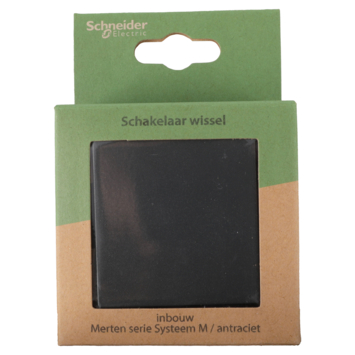 Schneider Merten System-M Wisselschakelaar Antraciet