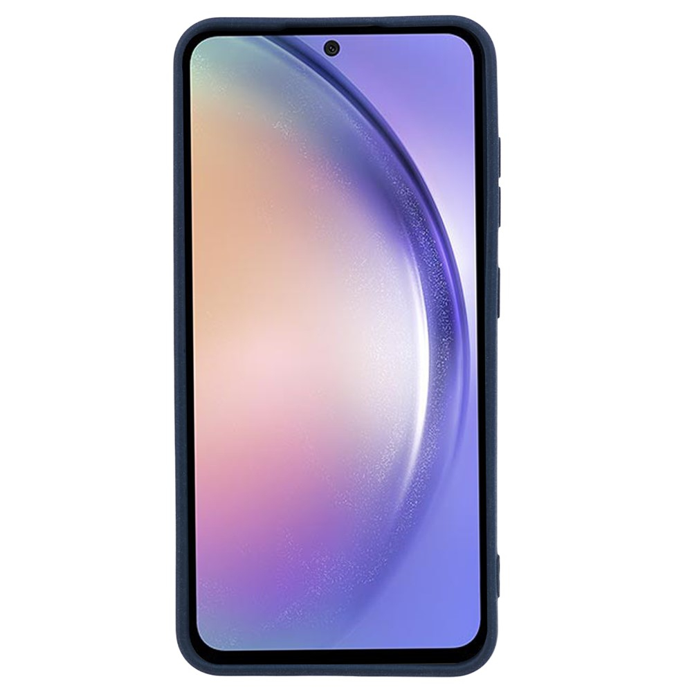 Samsung Galaxy S24 Gummi Case Hülle mit Kameraschutz - Dunkelblau