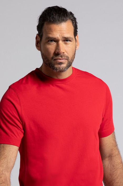 T-Shirt, Basic, Rundhals, gekämmte Baumwolle, bis 8XL