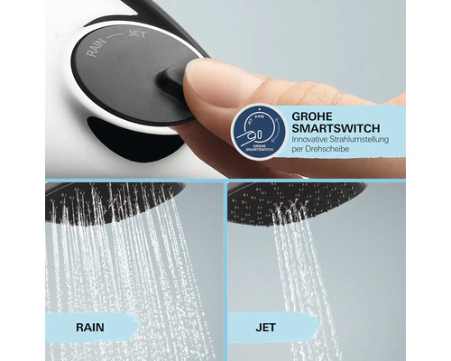 Grohe Quickfix Vitalio Start 110 II ronde handdouche Ø 110 mm chroom 2794610E