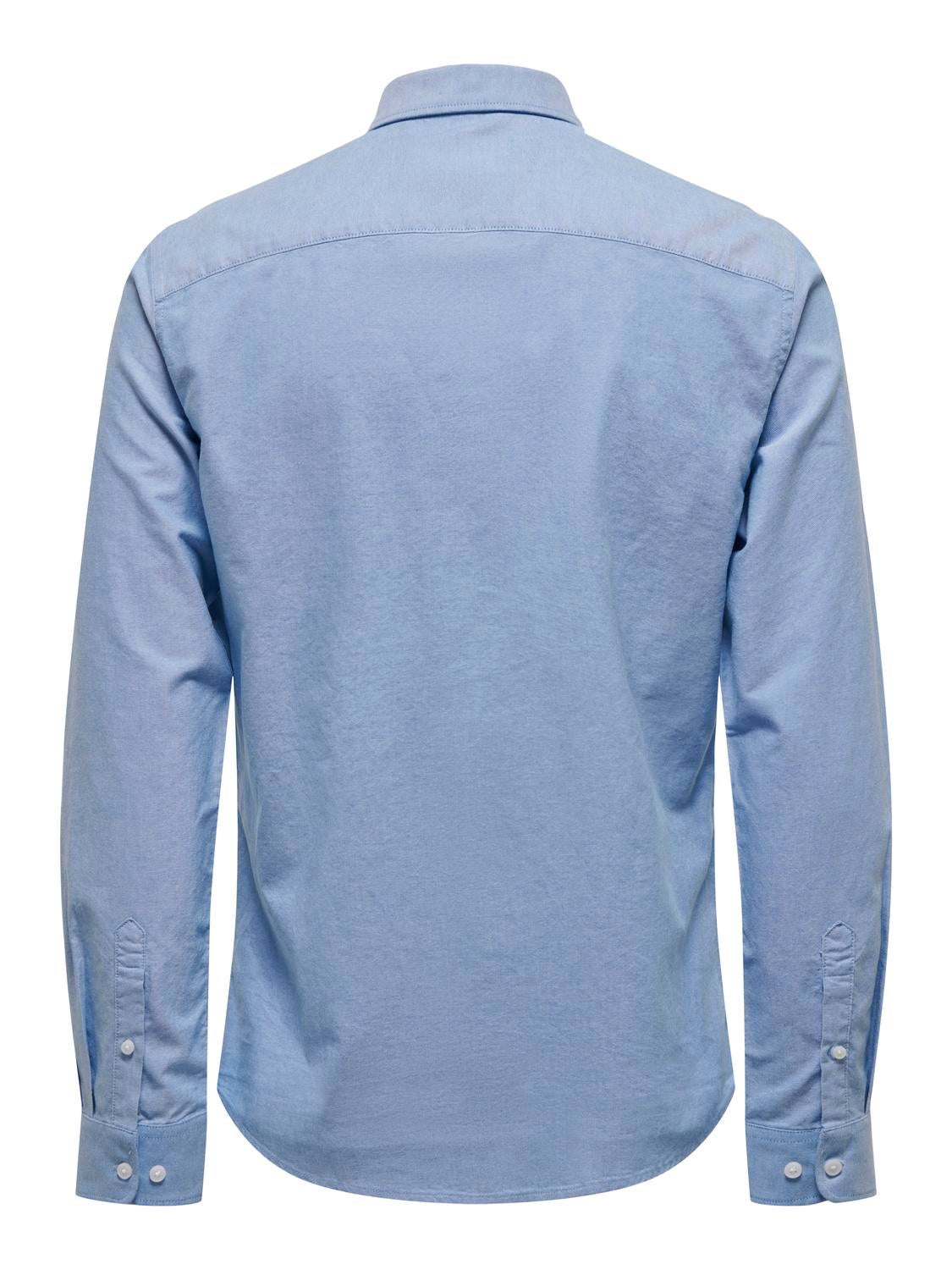 ONSALVARO Oxford Hemd Cashmere Blue