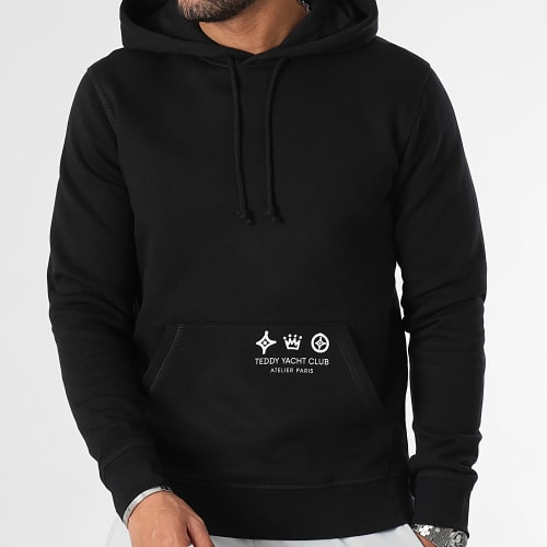 Sweat Capuche Atelier Paris Noir Blanc