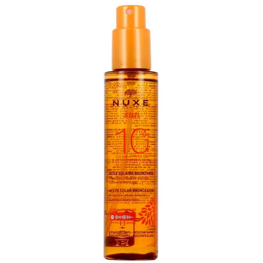 Nuxe Sun huile bronzante SPF10 - Protection solaire UVA UVB