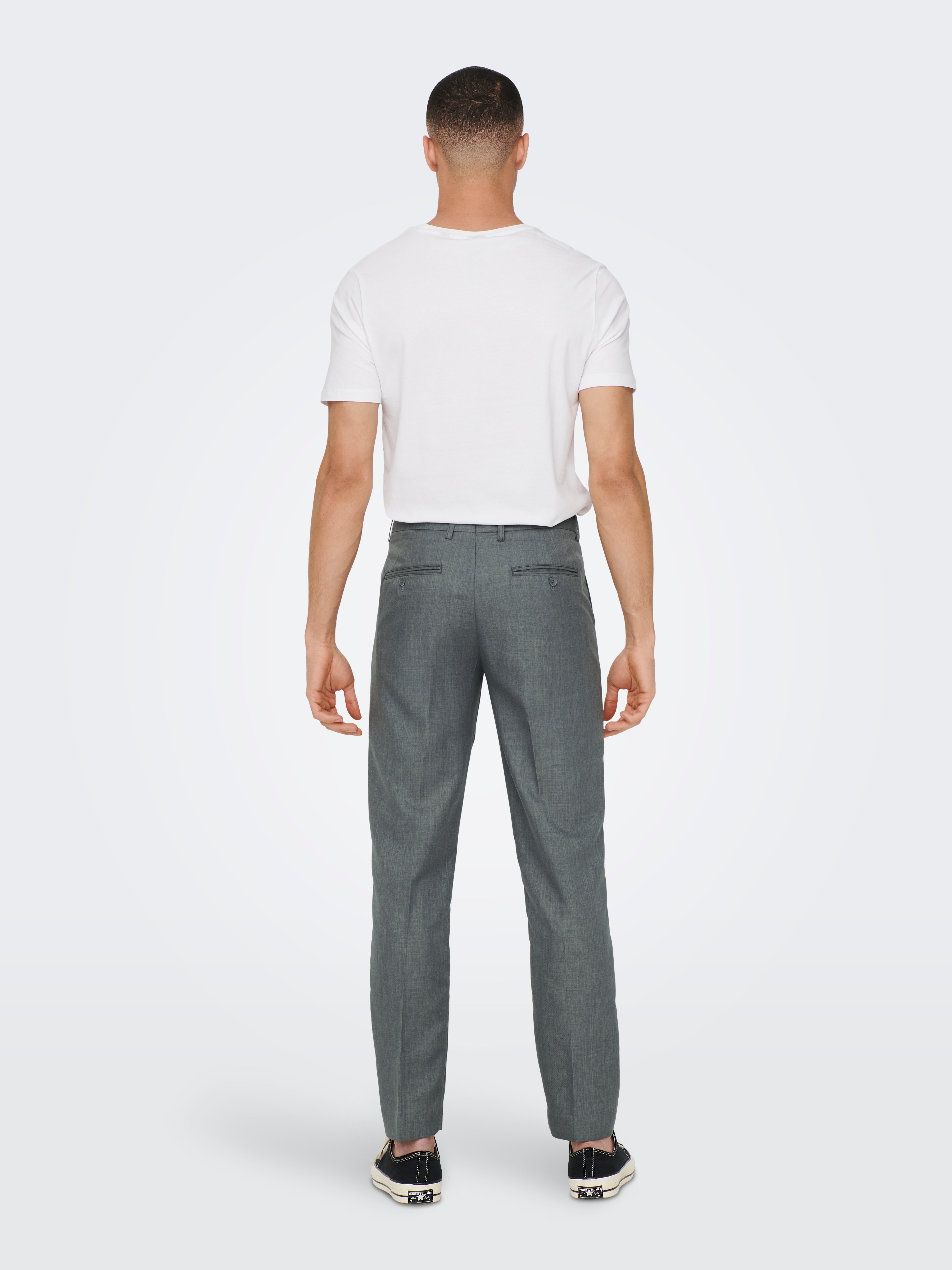 ONSEVE Anzughose Medium Grey Melange
