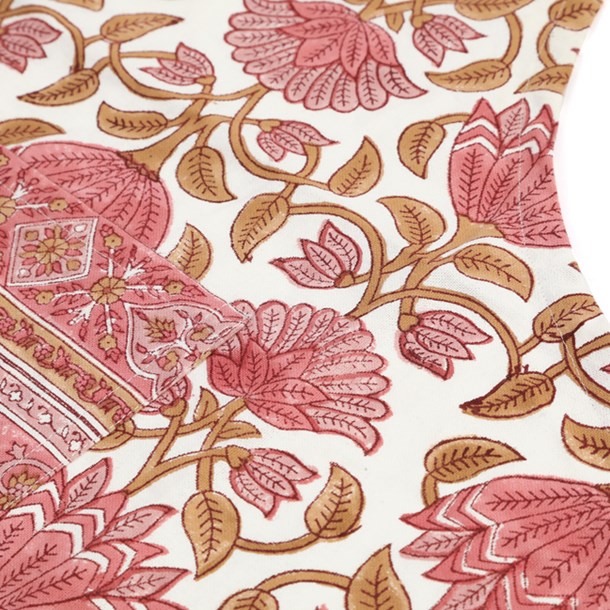 Tablier de cuisine impression artisanale Rose