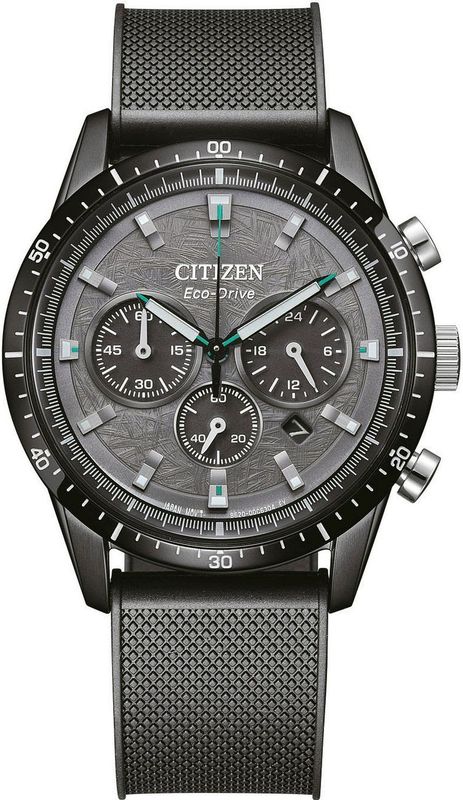 Citizen - Chronograaf Horloge - Roestvrijstaal - Rubber Band - 10ATM