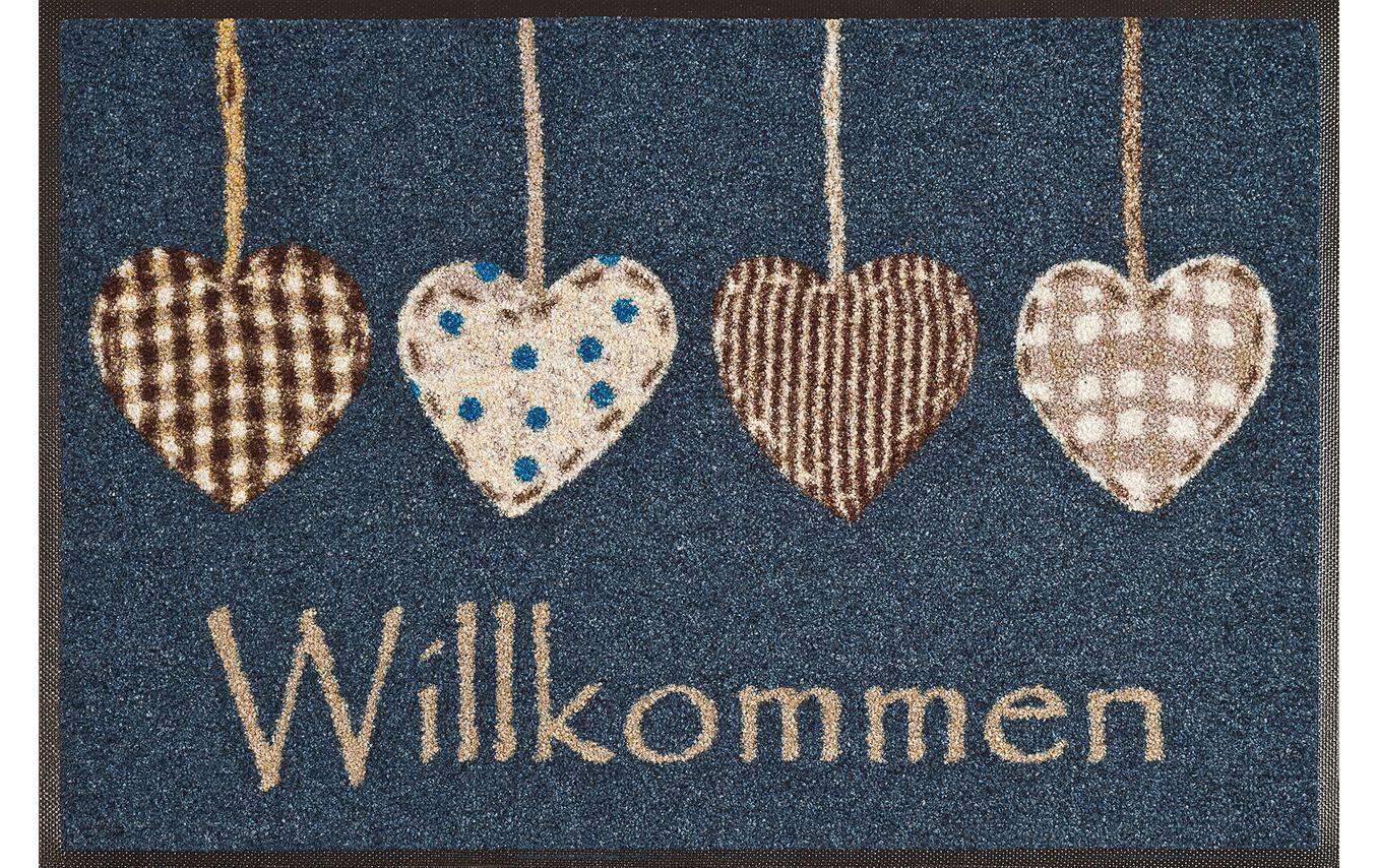 Fussmatte Cottage Hearts 50 cm x 75 cmPflegeleichte und rutschfeste Schmutzfangmatte