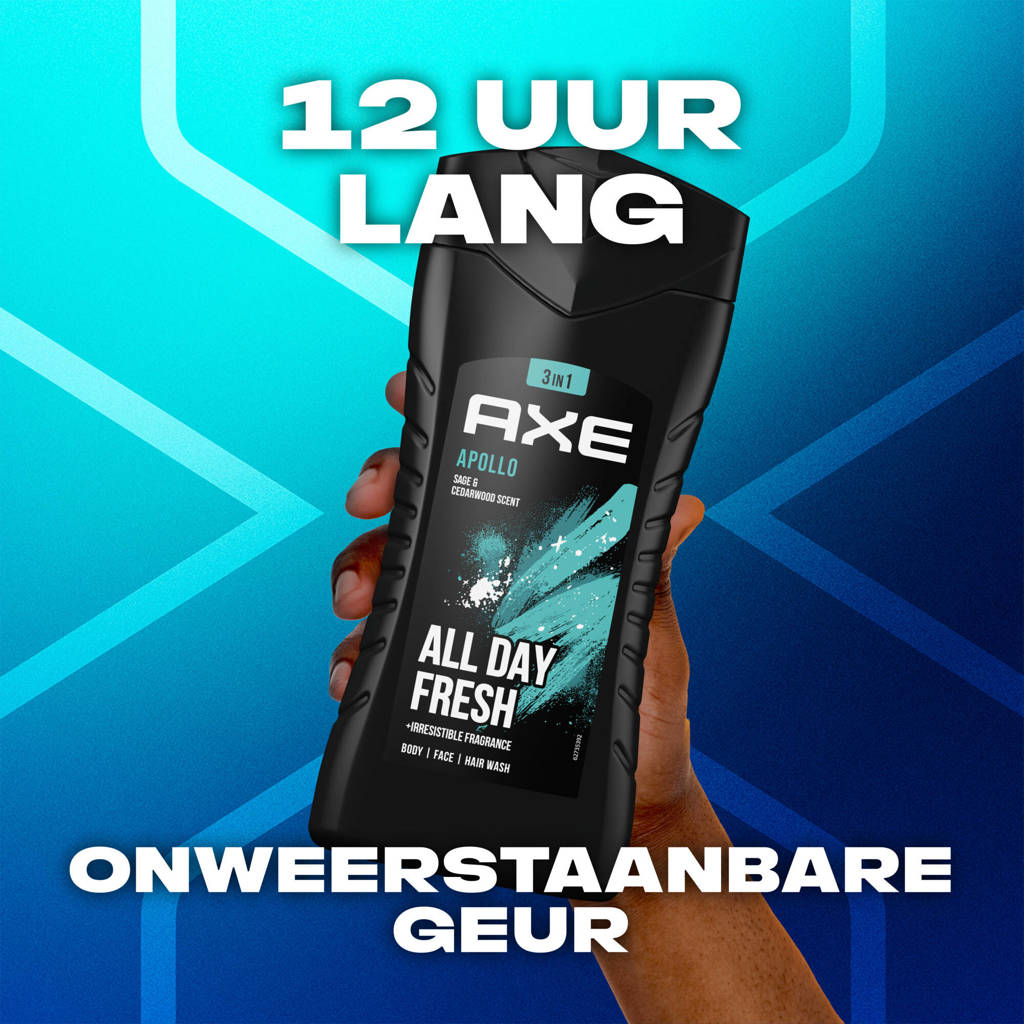 Frisse geurApollo 3-in-1 douchegel - 6 x 250 ml