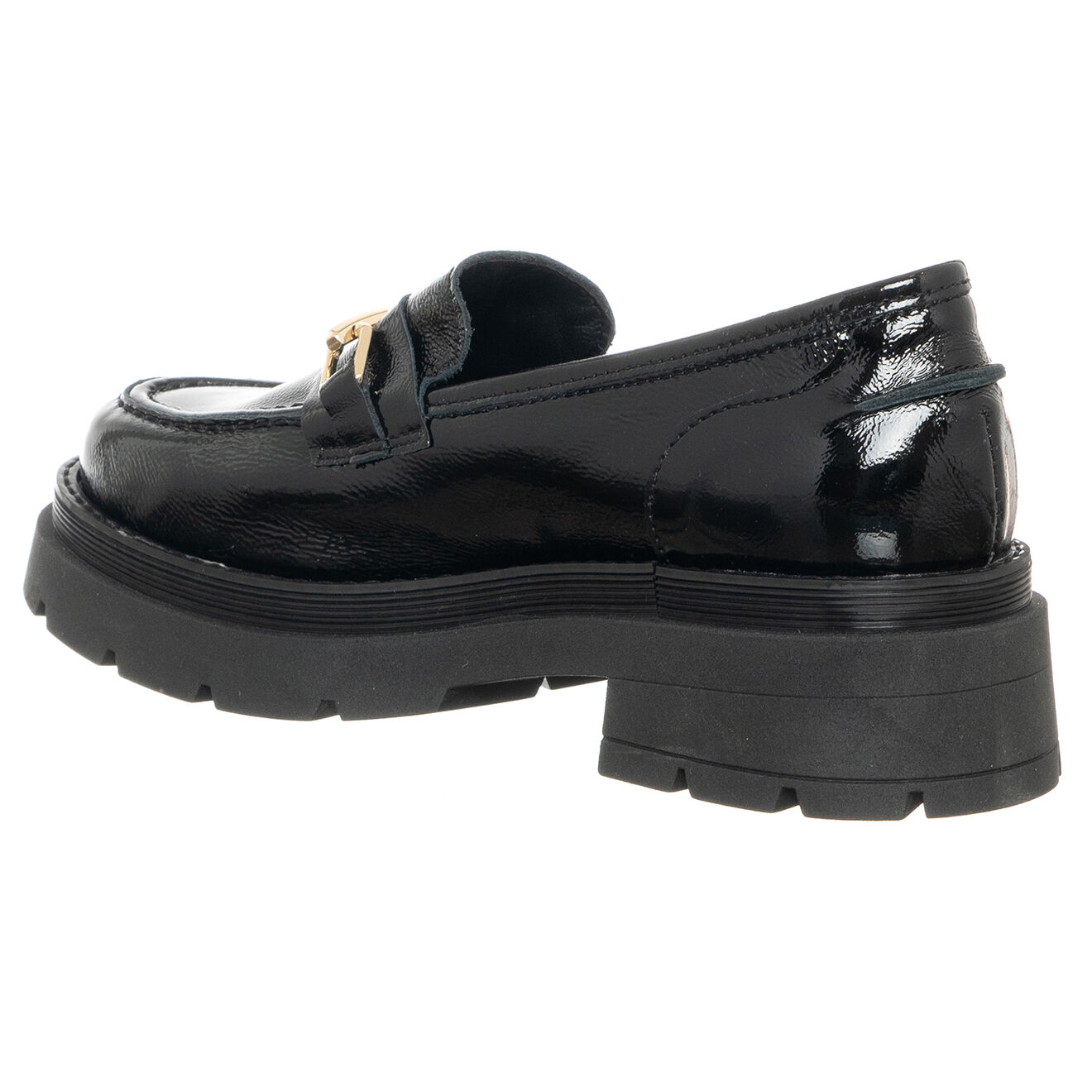 Loretta Pettinari Mocassins en Cuir Erbo noirs - Talon 4.5 cm