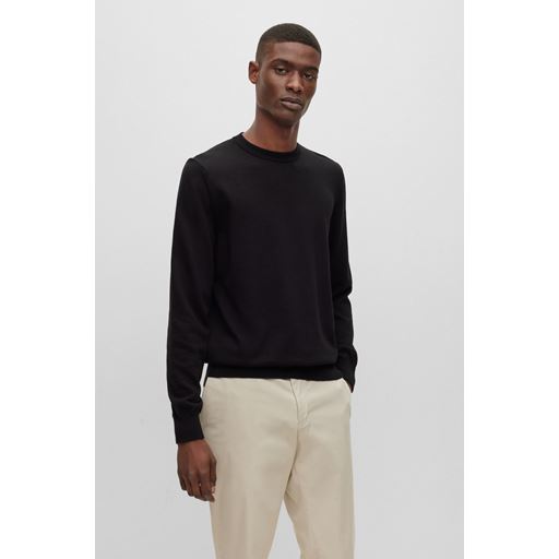 Boss Black Pacas Striktrøje, Sort, XL