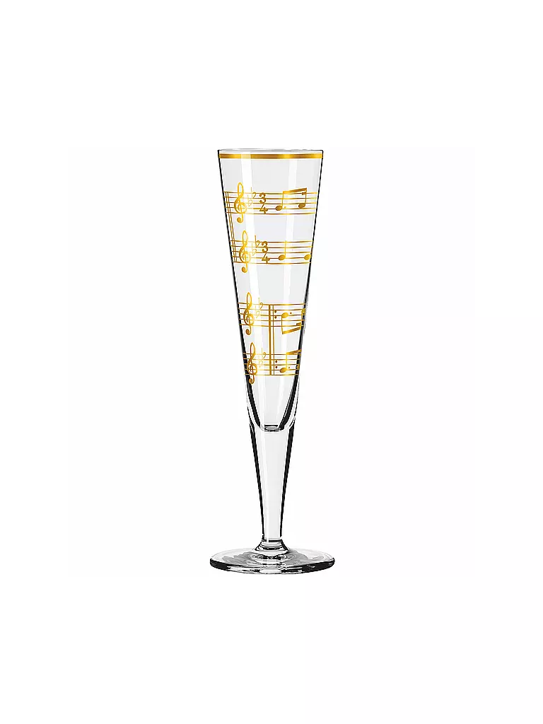 RITZENHOFF Champagnerglas 2-er Set Goldnacht Champus #23 Nathalie Jean, Rurik Mahlberg 2023 gold