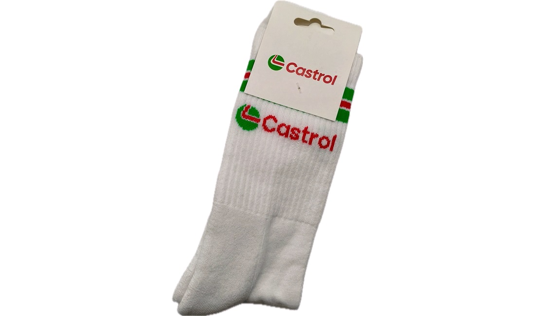 Tennissokker Castrol hvid str. 39-44