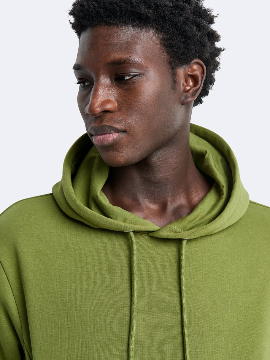 Sweat à capuche uni