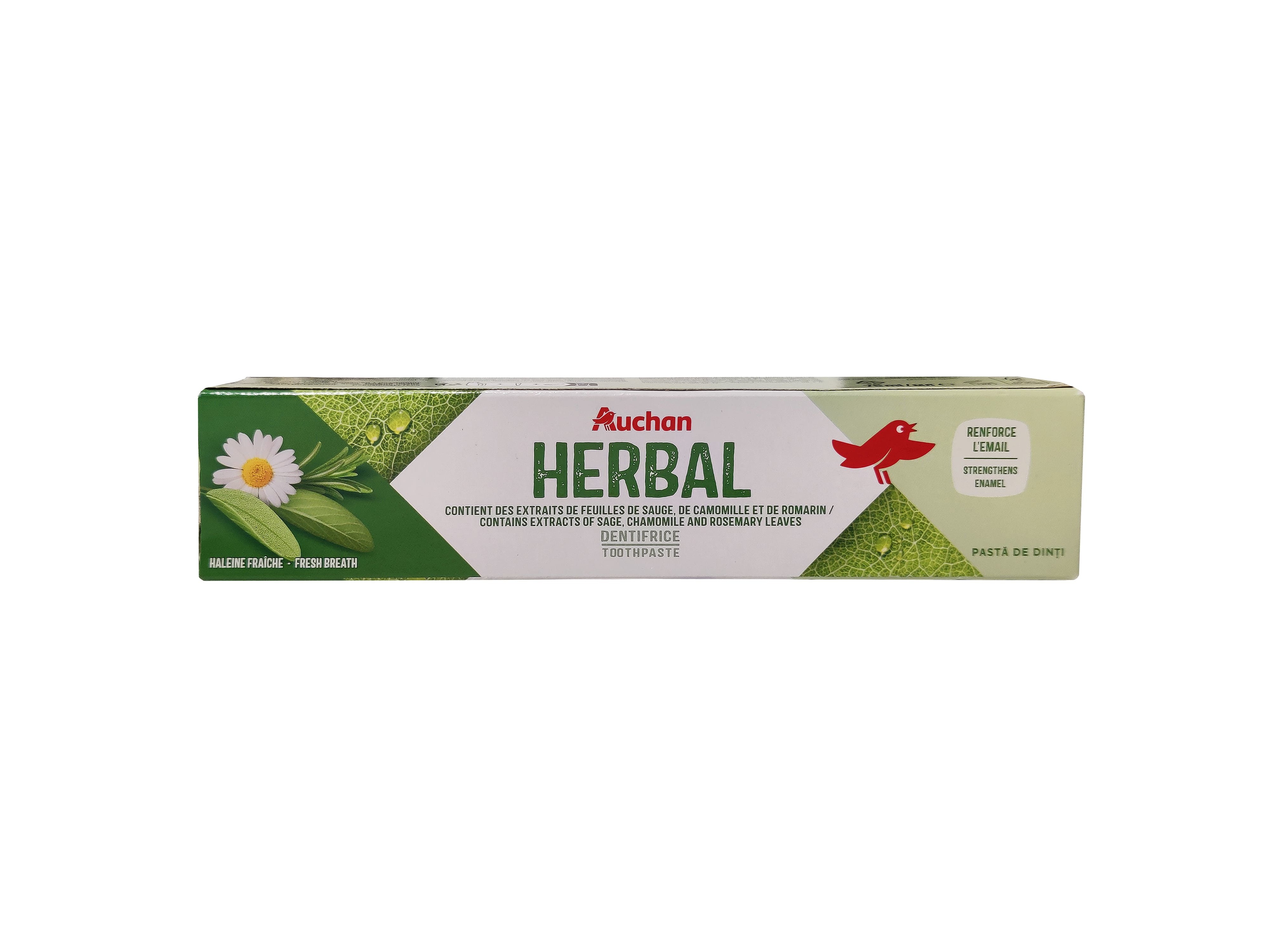 PASTA DENTÍFRICA AUCHAN HERBAL 75ML