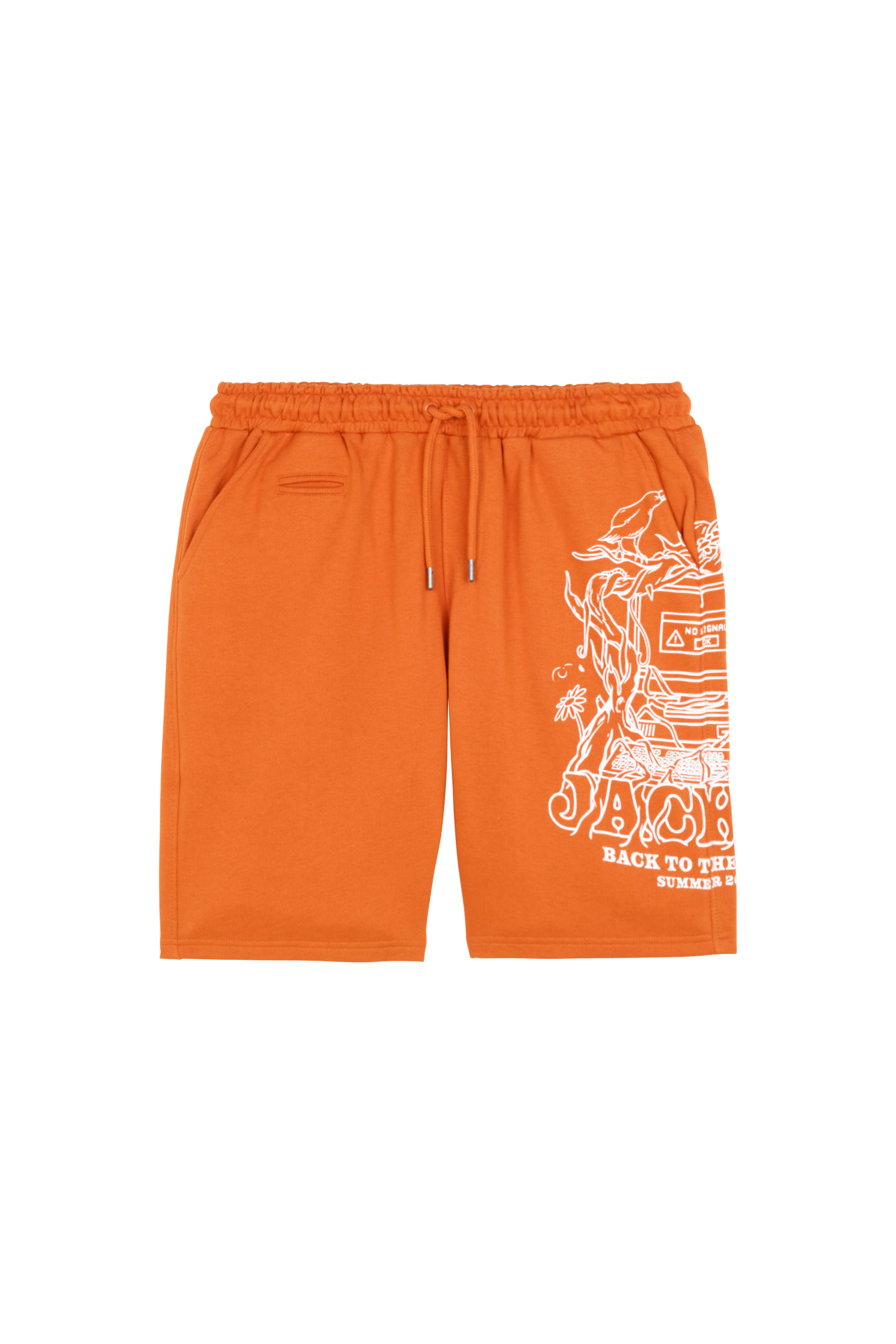 JACKER Short  NO SIGNAL FLEECE Marron