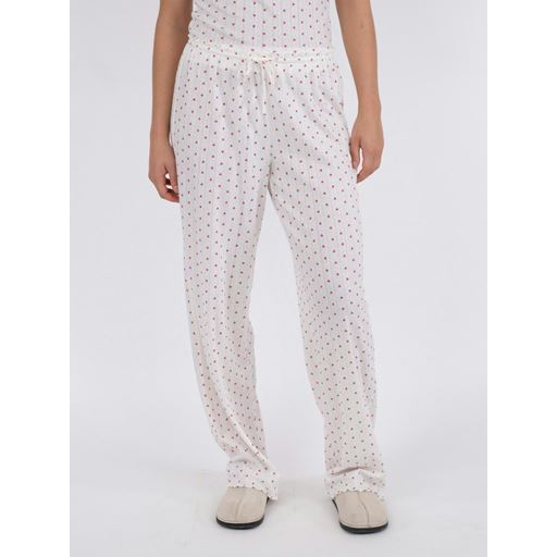 Neo Noir Serafina Pointelle Heart Bukser, White, 38