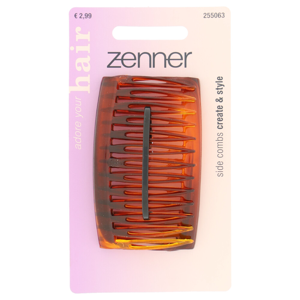 Zenner Zijkammen Bruin2 stuks