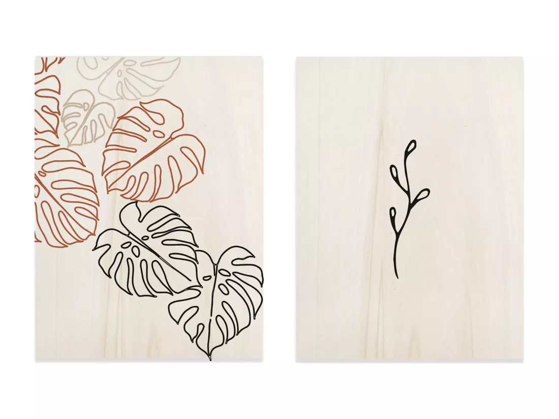 Pack tableaux en bois Drawline 40x50cm