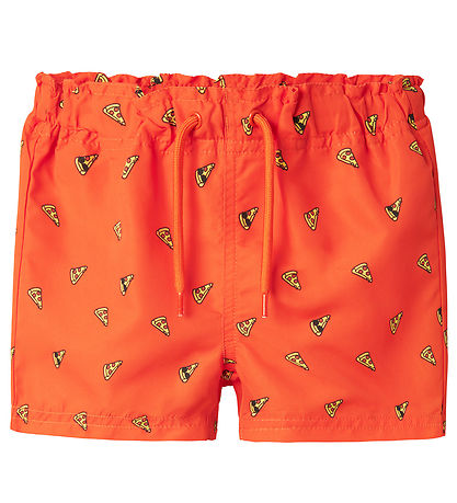 Name It Badeshorts - NmmZeus - Rot Orange
