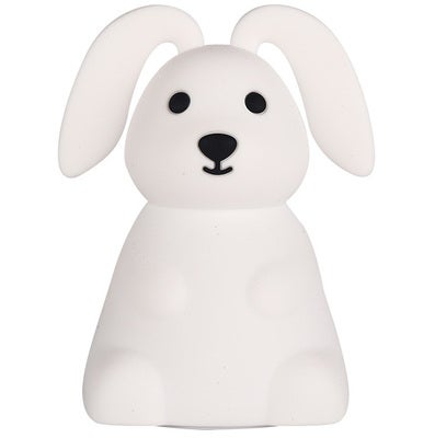 CarloBaby Bunny Floppy Ears  LED Nattlampe, Hvit
