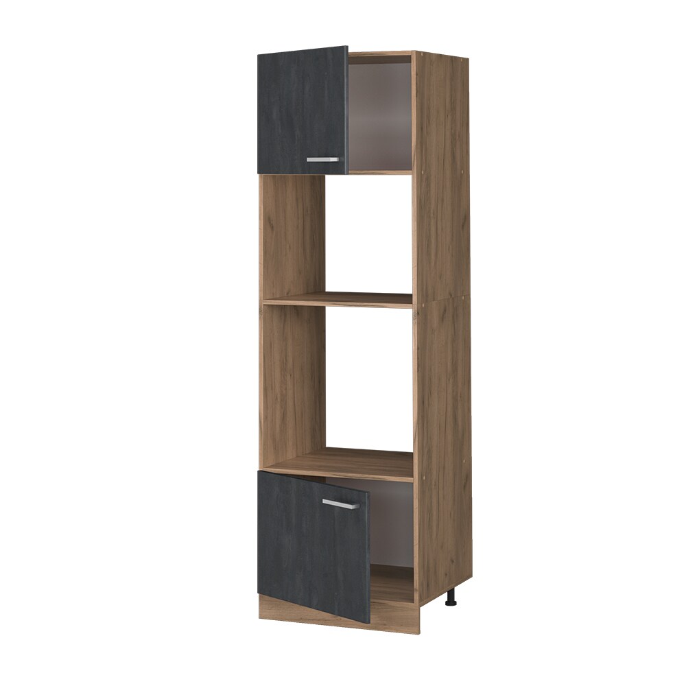 Vicco Mikrowellenschrank R-Line Schwarz Beton Eiche 60 cm