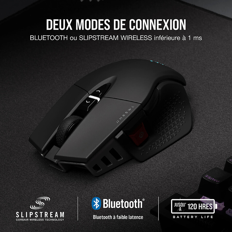 Corsair M65 RGB Ultra Wireless - Noir