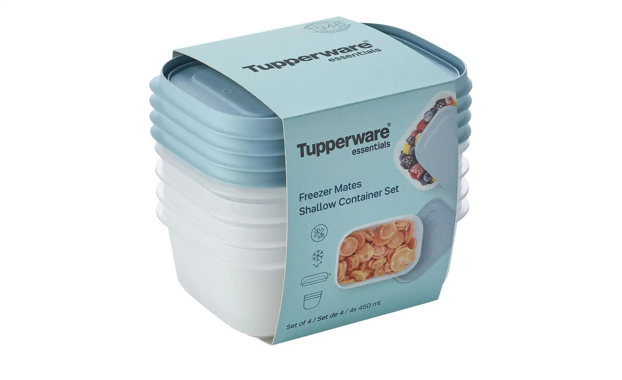 Tupperware Gefrierdosen-Set  4 x 450 ml