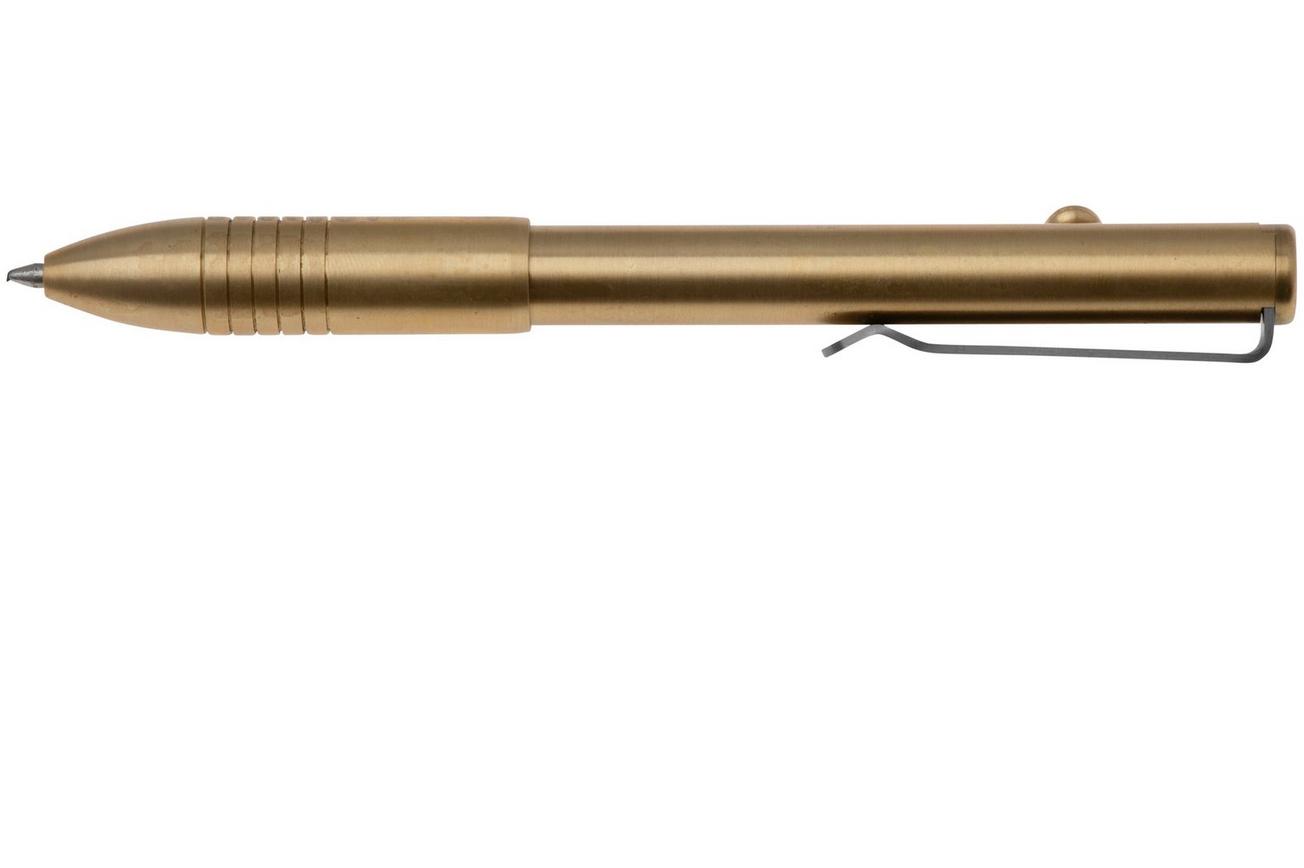 Big Idea Design Bolt Action Pen BA-BS Brass, auto adjusting everyday carry pen
